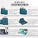 BAGAIL 6 Set Packing Cubes,Travel Luggage Packing Organizers(6Set Blue)