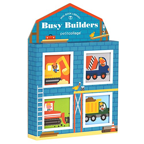 Petit Collage Mini Library, Busy Builders