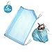 Carykon Adjustable Multifunctional Polyester Cat Washing Shower Mesh Bags Pet Nail Trimming Bags (Blue)