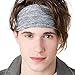 Hipsy Women's Adjustable & Stretchy Xflex Headband Multi Packs (Heather Grey Xflex Band)