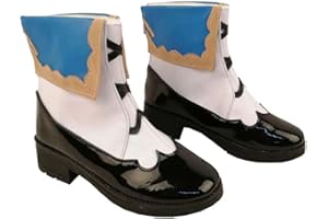 loveian Womens Genshin Impact Paimon Boots Shoes Halloween Cosplay Costume