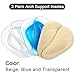 Dr. Foot’s Arch Support Shoe Insoles for Flat Feet, Gel Arch Inserts for Plantar Fasciitis, Adhesive Arch Pad for Relieve Pressure and Feet Pain- 3 Pairs (Beige+Blue+ Clear)thumb 3