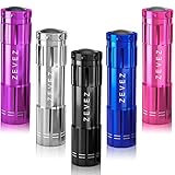 LED Flashlight Super Bright High Powered 9 bulbs Mini Tiny Pocket Keychain Aluminum Flash Light with Lanyard Outdoor Emergency EDC Tools for Camping Hiking Hunting Backpacking Fishing Assorted Colors
