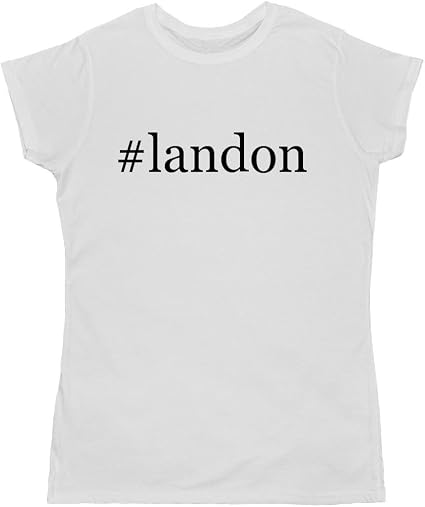 Amazon.com: #landon - Hashtag Adult Women's T-Shirt, White, XX-Large