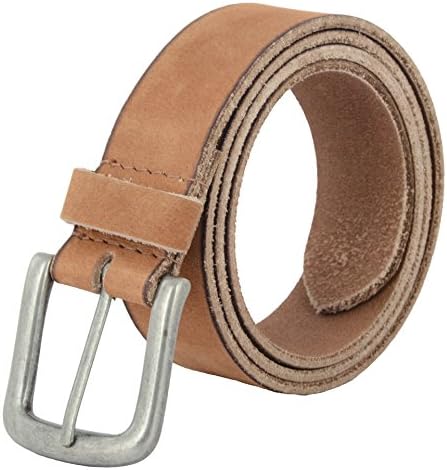 Leather Belts for Men | Full Grain Handmade Genuine Casual Leather Belt - 35mm – 116 (48,Brown)