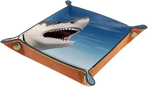 Eslifey - Bandeja organizadora de tiburones blancos para guardar mesita
