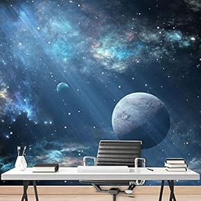 signwin Wall Mural Stars and Moon in Night...