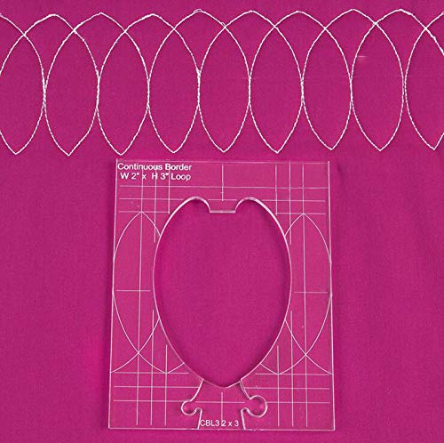 YICBOR New Ruler Border Sampler Template Set for Sewing Machine 1set = 4pcs #RL-04W
