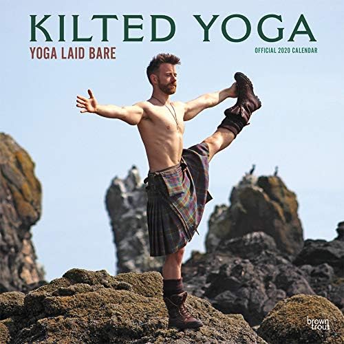 Kilted Yoga 2020 Square Wall Calendar