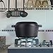Westinghouse WFL508 Select Series Seasoned Cast Iron 5 Quart Dutch Oven with Skillet Lid