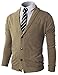 H2H Mens Casual Comfortable Fit Cardigan Sweater Shawl Collar Soft Fabric