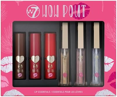 W7 Wow Pout Lip Essentials Gift Set Brand New Full Size