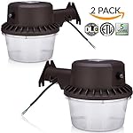 Sunco Lighting 2 PACK - 35W Dusk-to-dawn LED Outdoor Barn Light, 250W Equivalent, 5000K Daylight, 3500lm Floodlight, ETL-listed Yard Light for Area Lighting, Wet Location Photocell Included