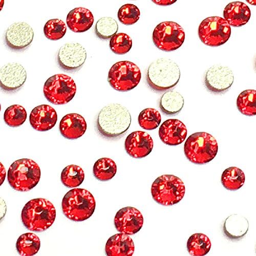 Light Siam (227) red 2088 Xirius Swarovski Crystal Mixed sizes ss12 ss16 ss20 Flatbacks No Hotfix round Rhinestones