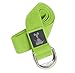Yoga Strap: 100% Cotton, Chromed Rings, 1.5