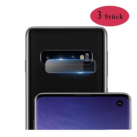 RHESHINE Kamera Panzerglas Schutzfolie für Samsung Galaxy S10/Samsung Galaxy S10 Plus, [3 stück] Kamera Glasschutzfolie HD Sc