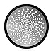 STAN BOUTIQUE Shower Drain Hair Trap | Bathroom Stall Drain Catcher Cover Strainer Protector Cover Stopper Bathtub Collector, Stainless Steel, and Silicone - Black - Only for FLAT drains