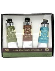 Beauty: Trader Joes Trio Of Ultra Moisturizing Hand Cream Set - Olive Oil, Argan Oil, Kukui Nut Oil (1 Ounce Each)