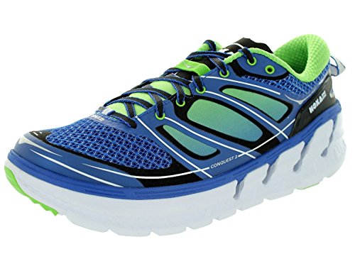 Hoka one one mens conquest 2 running shoe, 10, blue