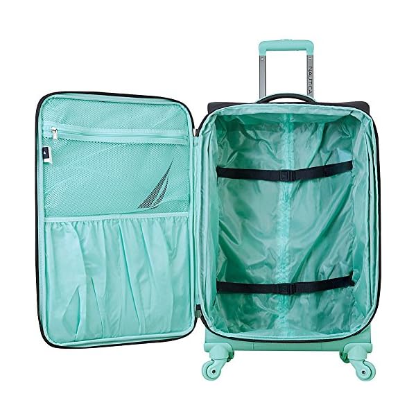 thumbnail image 2 of Nautica Maker 21-Inch Hardside Spinner Luggage - Navy/Yellow Carry-On 2 of 10