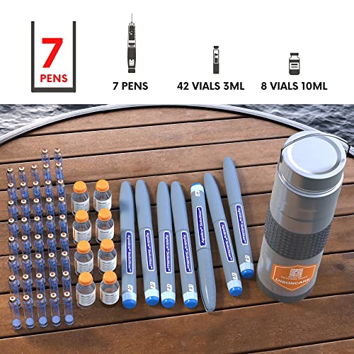 DISONCARE 74H 7 Insulin Pens Cooler Travel Case Medical Travel Diabetes Organizer Medicine Bag