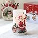 GiveU Santa Claus Flameless LED Timer Battery Operated Candle for Christmas Decoration, 6