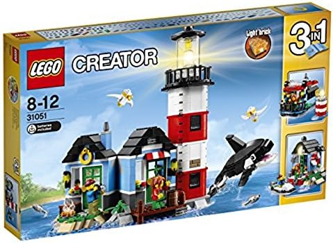 LEGO Creator - Isla del Faro, Juguete de Construcción 3 en 1, Incluye Figuras de Animales Marinos (31051): Amazon.es: Juguetes y juegos