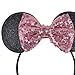 DRESHOW Mickey Ears Headbands Sequin Hair Band Accessories for Women Girls Cosplay Party