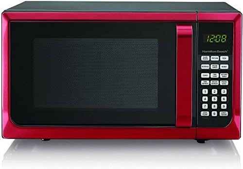 Hamilton Beech .9 cubic foot 900 watt microwave (Red)