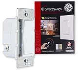 GE Zigbee Smart Switch In-Wall Lighting Control, Neutral Wire Required, Works Directly with Alexa Plus, Echo Show (2nd Gen), White & Light Almond, 45856GE