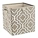 ClosetMaid 16088 Premium 2-Handle Storage Bin, Graystone Print