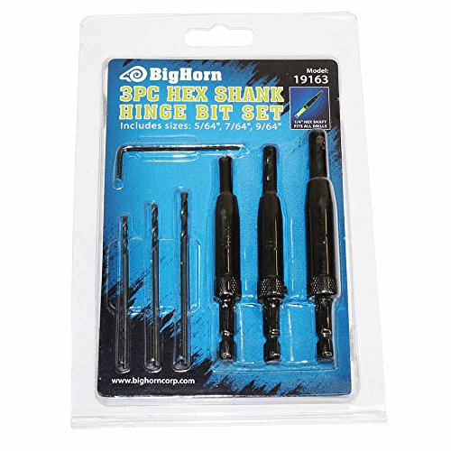 thumbnail image 2 of Countersink Drill Bit Set 8-Piece Self-Centering Hinge Drill Bit Set - Quick Change Hex Shank (5/64" To 1/4") For Cabinet Installation Self Centering Drill Bit Vix 2 of 10