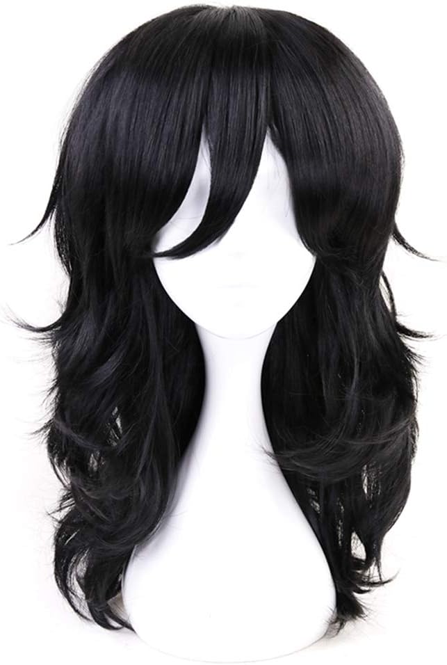 PORTOWN Anime Cosplay Wig for My Hero Academia Synthetic Hair Wigs with Wig Cap Halloween Costume Hero Wig(Aizawa Shota)