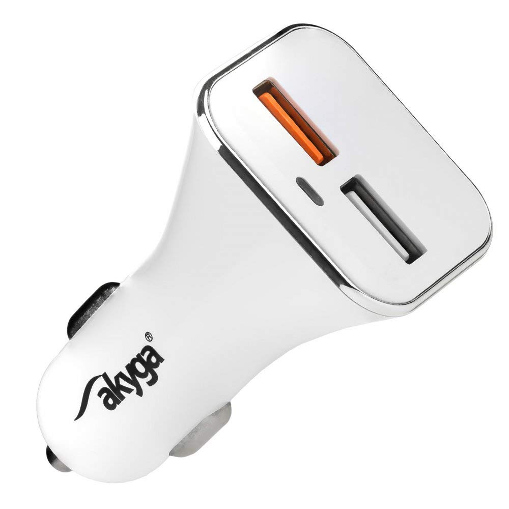 Akyga AK-CH-08 2x USB Car Charger 3A QC Charger for Cigarette Lighter