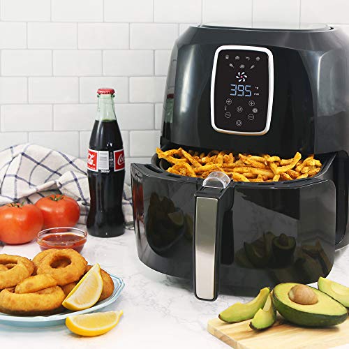 Elite Platinum EAF1616 Digital 5.5Qt Hot Air Fryer XL 4Lb Food Capacity