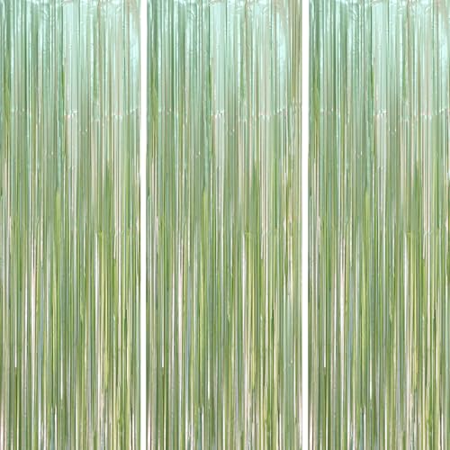 Foil Fringe Backdrop Curtain 3 Pack
