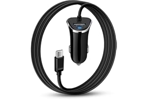 USB-C Car Charger, 3.4A USB Type C Car Charger Adapter & Fast Charge Cable Cords Cargador Carro Lighter for Samsung Galaxy S2