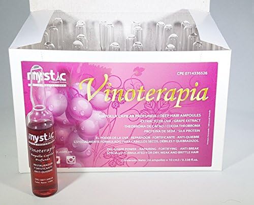 Mystic Vinoterapia Deep Hair Ampoules Hairstrand Rebuilder 24 Ampollas X 10 Cm3 0338 Fl Oz