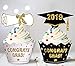 120PCS Graduation Cupcake Toppers Wrappers 2023 - Congrats Grad Party Supplies Cake Decorations