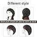 TEFITI Womens Snood Hairnet Headcover Knit Beret Beanie Cap Headscarves Turban-Cancer Headwear for Women Black-Gray