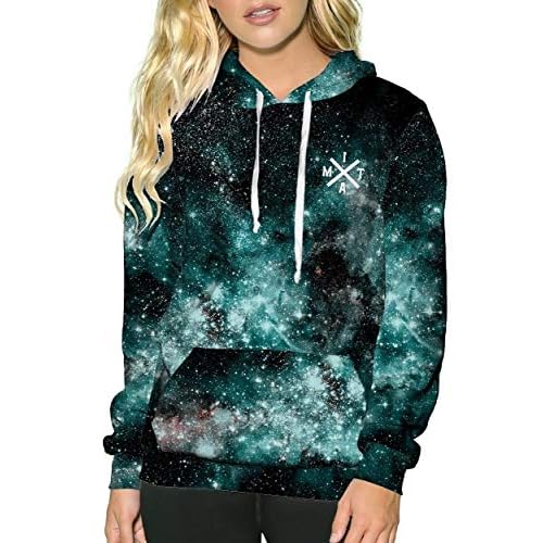 galaxy splatter pullover hoodie