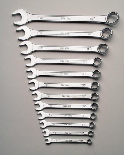 Mannesmann 6-22 mm Combination Wrench Set CV/GS-Approved (12 Pieces), Chrome