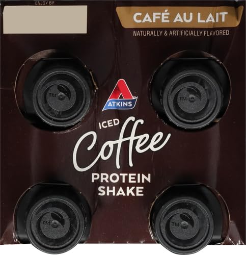 ATKINS ATKINS ICED COFFEE CAFE AU LAIT PROTEIN SHAKE. (4 SHAKES)