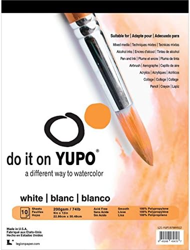 Yupo Paper L21-YUP197W912 White Sheets (28 Pack) 9" x 12" (28 Pack)