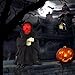 JOYIN Halloween Animated Dancing Ghost Skeleton Reaper with Light and Creepy Sound Effect