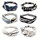Yeshan Stretch Floral Print Headbands for Women and Girl Bandana/Turban/Headwrap Twist Knot Hairband,pack of 6