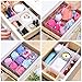 Flytianmy 40Pcs Drawer Dividers, Adjustable Drawer Organizer for Socks, Underwear, Makeup, Can Help Tidy Kitchen, Bedroom, Dresser Blue