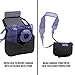 USA Gear Digital Camera Case for Panasonic Lumix - Compact Camera Sleeve with Memory Card Holder and Protective Neoprene - DMC-ZS100/TZ100, DMC-LX100/LX10/, DC-ZS70 and More - Small Accessory Pocket