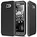 TJS Samsung Galaxy J3 Emerge/J3 Prime/Amp Prime 2/Express Prime 2/Sol 2/J3 Mission/J3 Luna Pro/J3 Eclipse Case, Ultra Thin Slim Hybrid Shockproof Protection Rugged Phone Case Armor Cover (Black)
