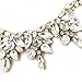 Fit&Wit Rhinestone Crystal Statement Fashion Necklace Chunky Jewelry Choker Collar for Women Girls